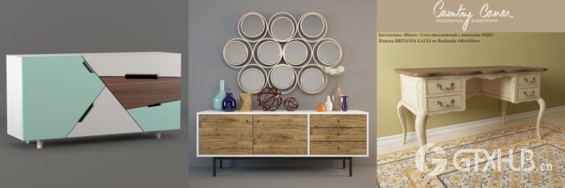 3DSky Pro 沙发椅子灯具柜子装饰3D模型合辑2024年10月第1季 | 450套 | 16.3GB