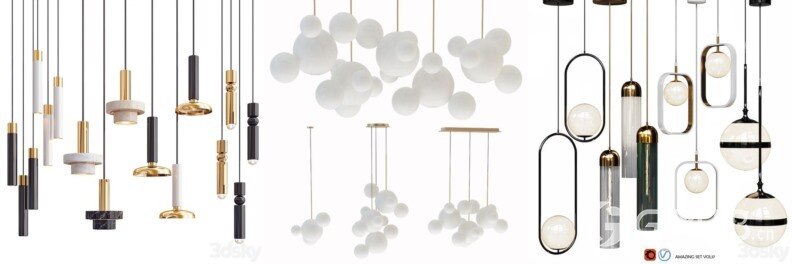 3DSky Pro 沙发椅子灯具柜子装饰3D模型合辑2024年10月第1季 | 450套 | 16.3GB