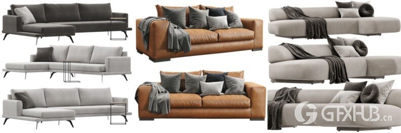 3DSky Pro 沙发椅子灯具柜子装饰3D模型合辑2024年10月第1季 | 450套 | 16.3GB