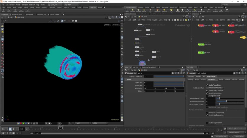 【中文字幕】Houdini粒子特效教程 CGCircuit – Houdini Elements – Particles FX