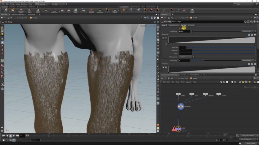 【中文字幕】Houdini毛发制作教程 CGCircuit - Grooming Lion Fur in Houdini - Sara Hansen