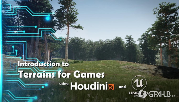 【中文字幕】Houdini 虚幻引擎4创建地形教程 Terrains for games using Houdini