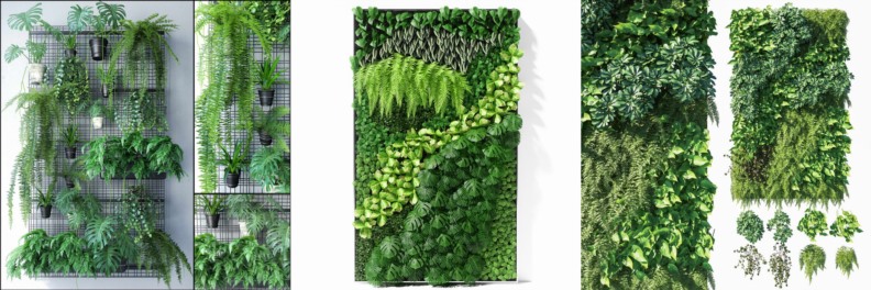 30套植物墙3D模型合集 -20241014