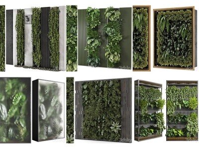 30套植物墙3D模型合集 -20241014