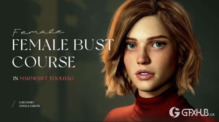 【中文字幕】Marmoset工具包女性面部制作完整流程 Female Bust Course in Marmoset Toolbag