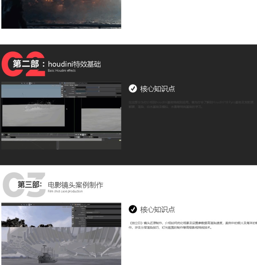 【中文字幕】Houdini电影级特效《独立日》案例制作全流程 Independence Day VFX Houdini