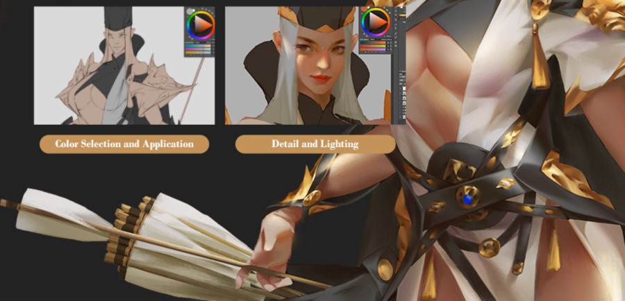 PS人物绘画教程 Character Painting in Photoshop