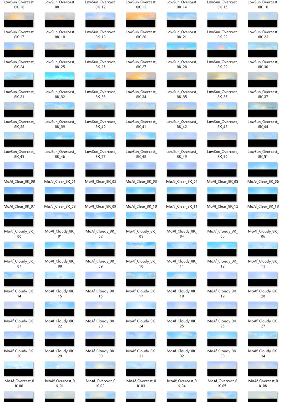 284组 8K HDRI全景天空贴图合集 Twinmotion HDRI Skies
