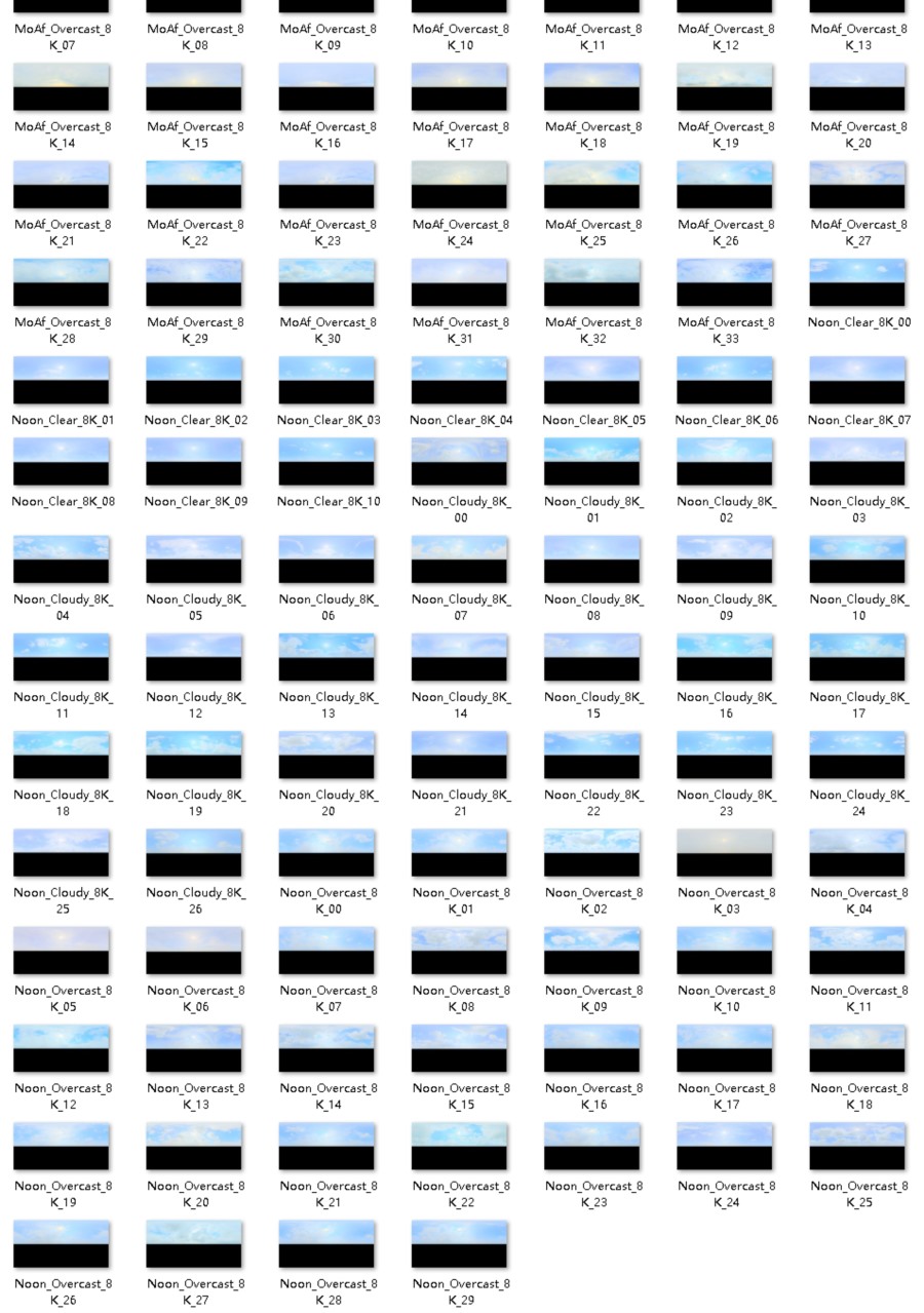 284组 8K HDRI全景天空贴图合集 Twinmotion HDRI Skies
