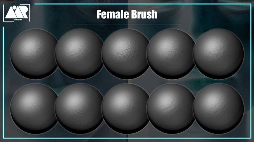 人体皮肤套件可平铺的Alpha贴图和画笔 Human Skin Kit (Tileable Alpha and Brush)