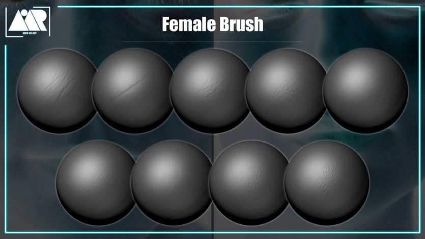 人体皮肤套件可平铺的Alpha贴图和画笔 Human Skin Kit (Tileable Alpha and Brush)