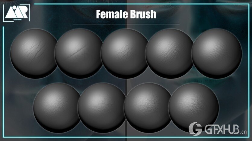 人体皮肤套件可平铺的Alpha贴图和画笔 Human Skin Kit (Tileable Alpha and Brush)