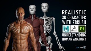 Zbrush逼真3D角色建模教程 CGCircuit – Realistic 3D Character with Zbrush