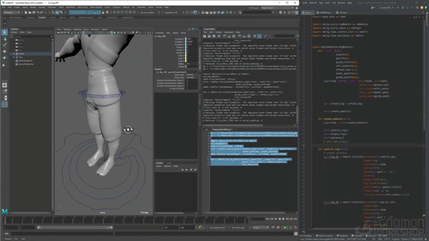 【中文字幕】Maya游戏角色模型绑定教程 Automating Animation and Game Ready Rigs