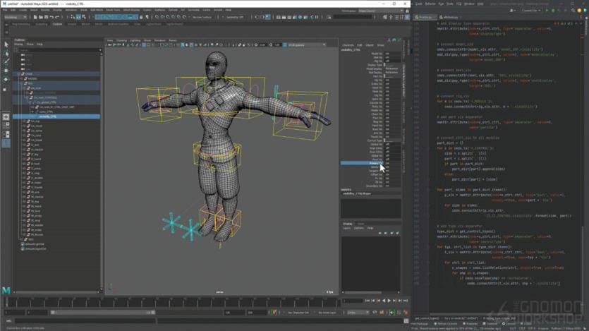 【中文字幕】Maya游戏角色模型绑定教程 Automating Animation and Game Ready Rigs
