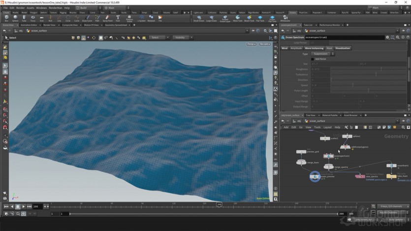 【中文字幕】Houdini海洋模拟教程 Introduction To The Houdini Ocean Toolset