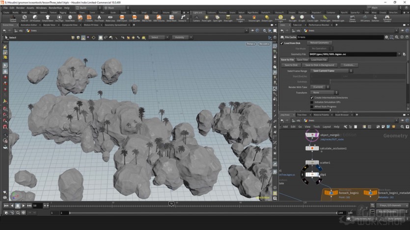 【中文字幕】Houdini海洋模拟教程 Introduction To The Houdini Ocean Toolset