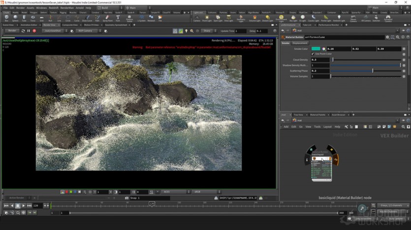 【中文字幕】Houdini海洋模拟教程 Introduction To The Houdini Ocean Toolset