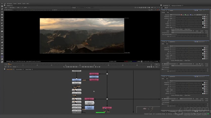 【中文字幕】Houdini+Clarisse制作3D景观地形教程 3D Landscapes with Houdini and Clarisse
