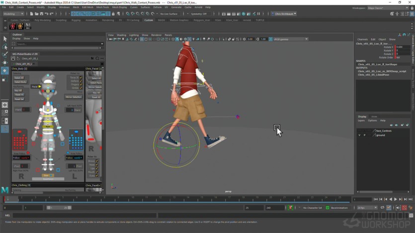 【中文字幕】Maya人物角色情绪转变动画教程 Animating Emotional Transitions in Maya