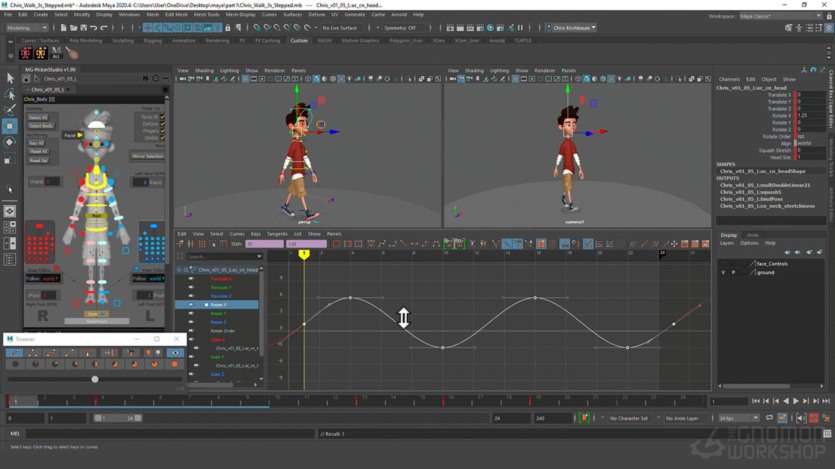 【中文字幕】Maya人物角色情绪转变动画教程 Animating Emotional Transitions in Maya