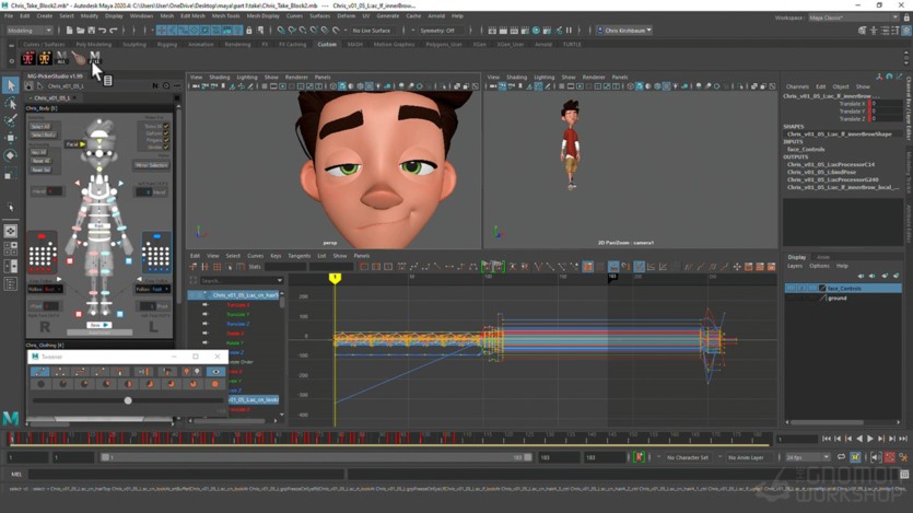 【中文字幕】Maya人物角色情绪转变动画教程 Animating Emotional Transitions in Maya