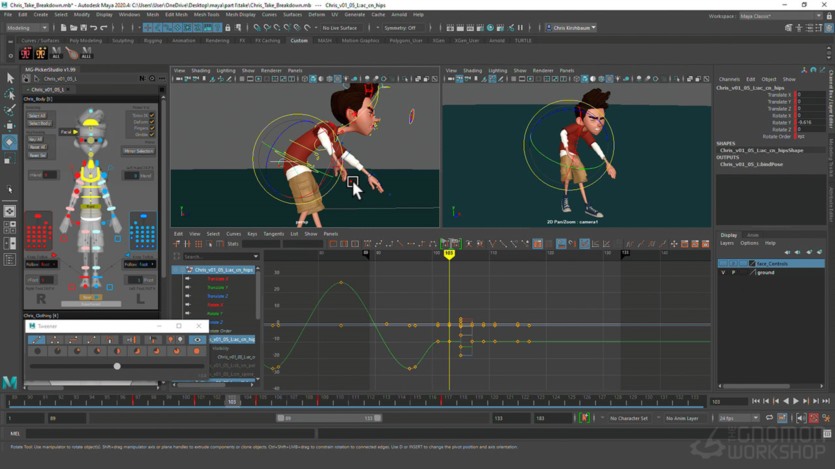 【中文字幕】Maya人物角色情绪转变动画教程 Animating Emotional Transitions in Maya