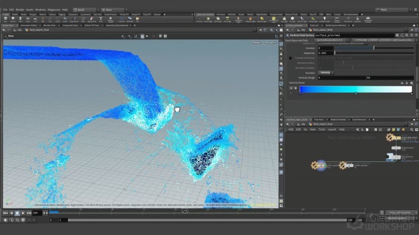 【中文字幕】Houdini 水车动画特效模拟教程 Create a Procedural Waterwheel Simulation in Houdini