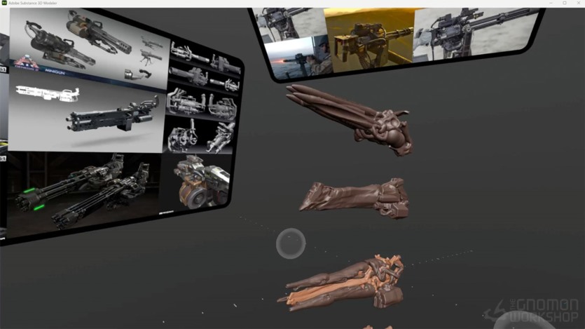 【中文字幕】Blender三维游戏武器设计建模教程 3D Weapon Design VR Workflow