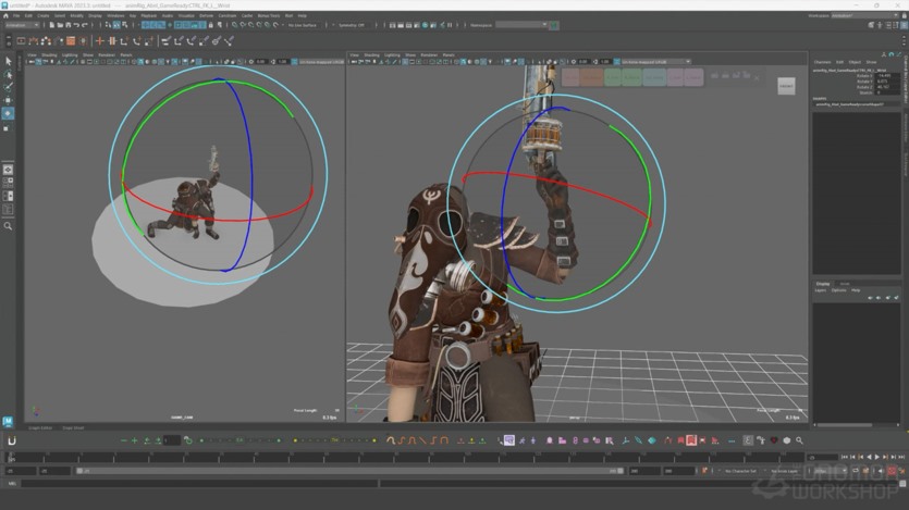 【中文字幕】Maya游戏回放动画教程 Animating a Recall for Games