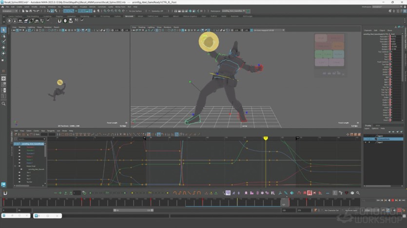 【中文字幕】Maya游戏回放动画教程 Animating a Recall for Games