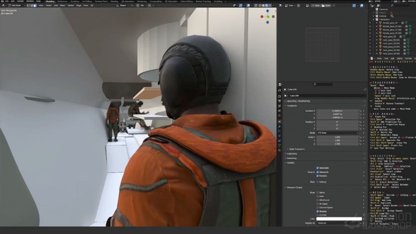 【中文字幕】Blender游戏飞船设计建模教程 Designing Spaceships for Games