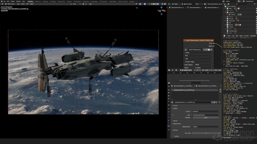 【中文字幕】Blender游戏飞船设计建模教程 Designing Spaceships for Games