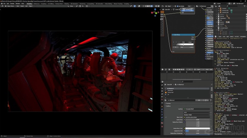【中文字幕】Blender游戏飞船设计建模教程 Designing Spaceships for Games