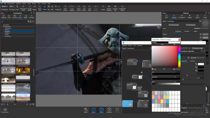【中文字幕】ZBrush 外星角色建模雕刻教程 How to make a Creature with Character