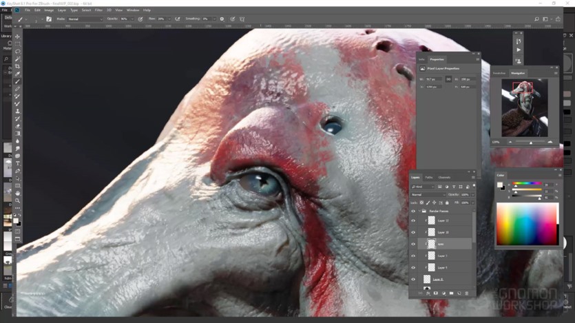 【中文字幕】ZBrush 外星角色建模雕刻教程 How to make a Creature with Character