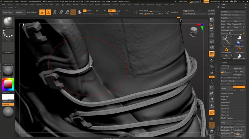 【中文字幕】ZBrush登山鞋建模教程 Photogrammetry for Production Artists