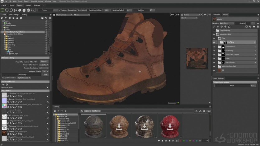 【中文字幕】ZBrush登山鞋建模教程 Photogrammetry for Production Artists
