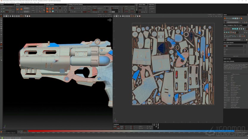 Zbrush科幻武器手枪贴图教程 Creating a Sci-Fi Pistol for Games