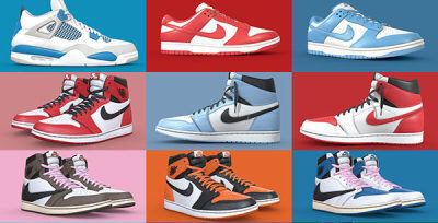 140双运动鞋3D模型合集 Sketchfab – Sneaker (格式：Blender\FBX)