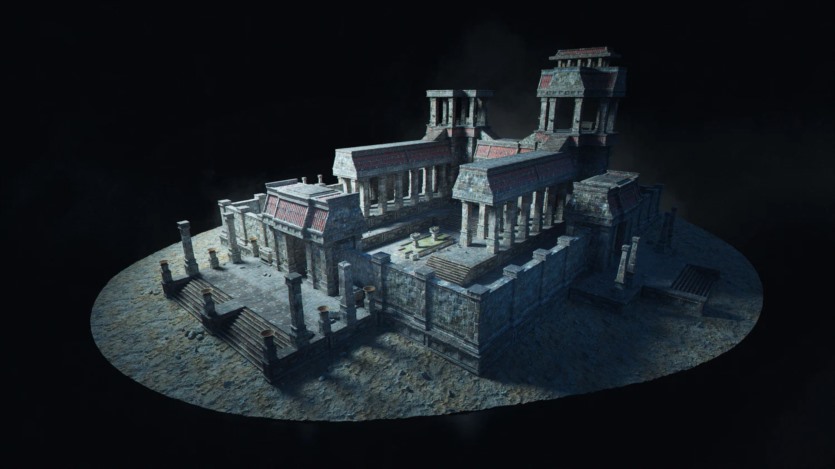 失落帝国探险神秘遗迹场景元素3D模型 KitBash3D - Secrets Of The Luminara