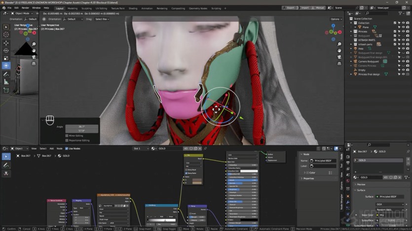 【中文字幕】Daz3D+Blender游戏电影概念角色设计教程 Cinematic Concept Art for Films & Games