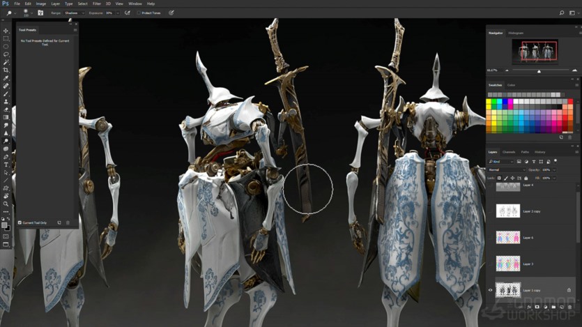 【中文字幕】Daz3D+Blender游戏电影概念角色设计教程 Cinematic Concept Art for Films & Games