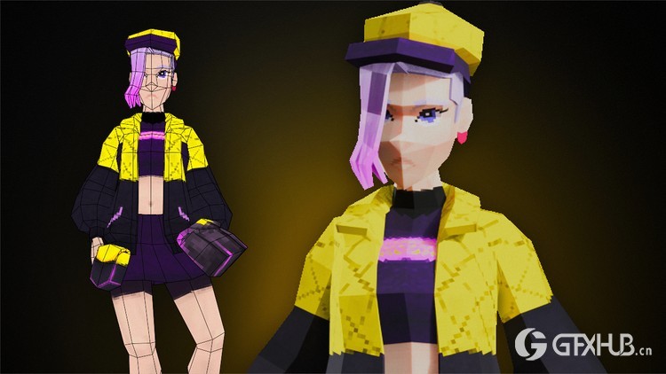Blender低多边形游戏人物建模教程 How to make PS1 Characters in Blender