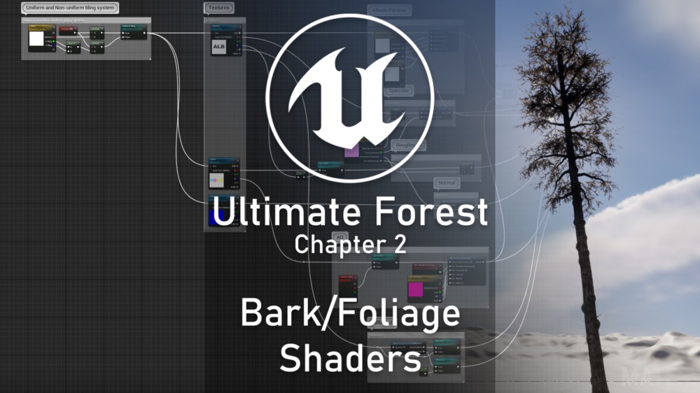 【中文字幕】ue5森林地形自然环境场景制作全流程教程 Unreal Complete Scene - Forest Environment