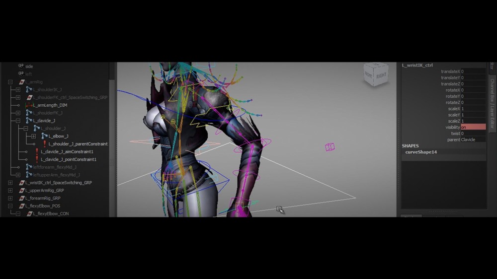 【中文字幕】MAYA角色绑定制作技术教程 Character Rigging Production Techniques