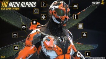 110组硬表面机械Alphas贴图 Artstation – 110 Mech Alphas