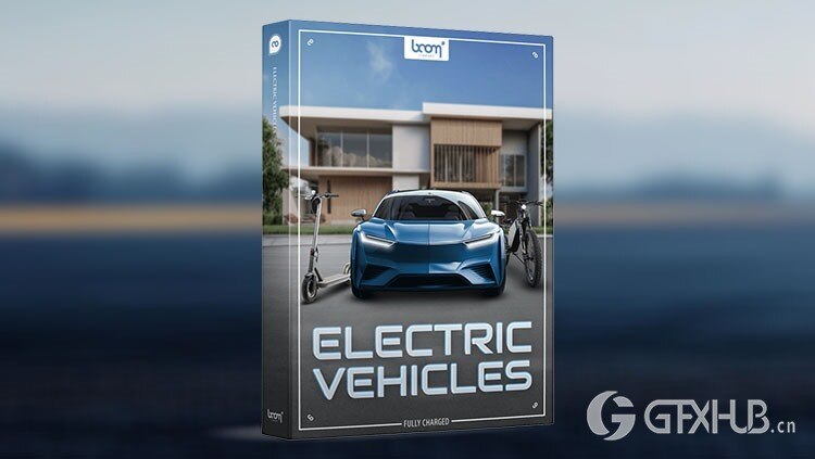 1396个电动汽车行驶刹车启动停止无损音效 Boom Library - Electric Vehicles