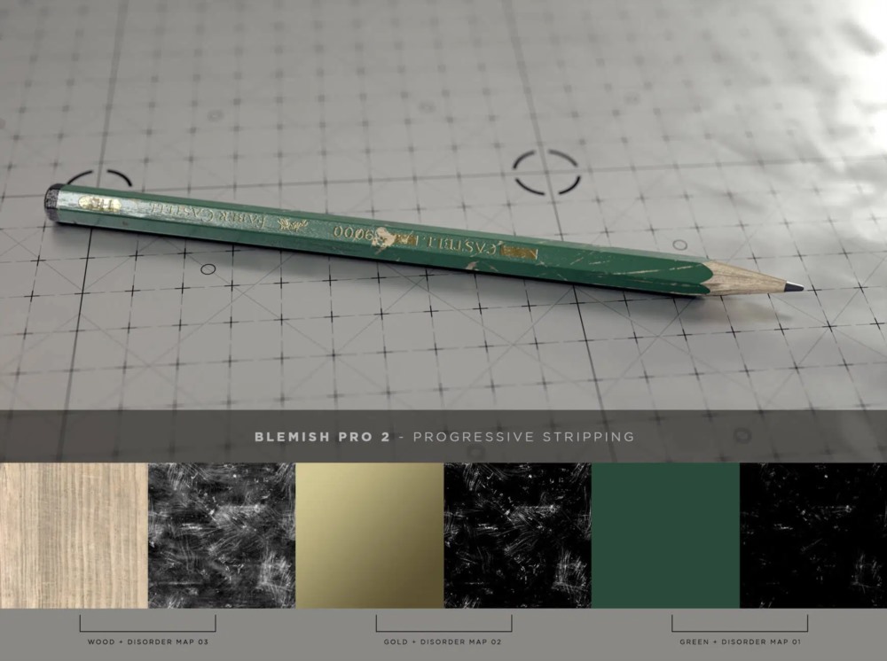 125个专业设计的划痕污迹指纹污垢贴图 The Pixel Lab - Blemish Pro Vol. 2