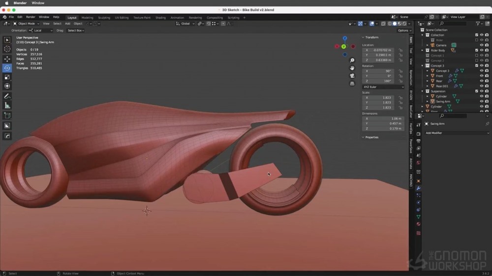【中文字幕】Blender 赛车概念设计建模教程 Race Vehicle Concept Design